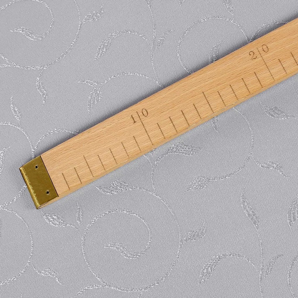 Goldea luxus teflon szövet terítőknek - szürke nagy ornamentekkel ékesített 160 cm