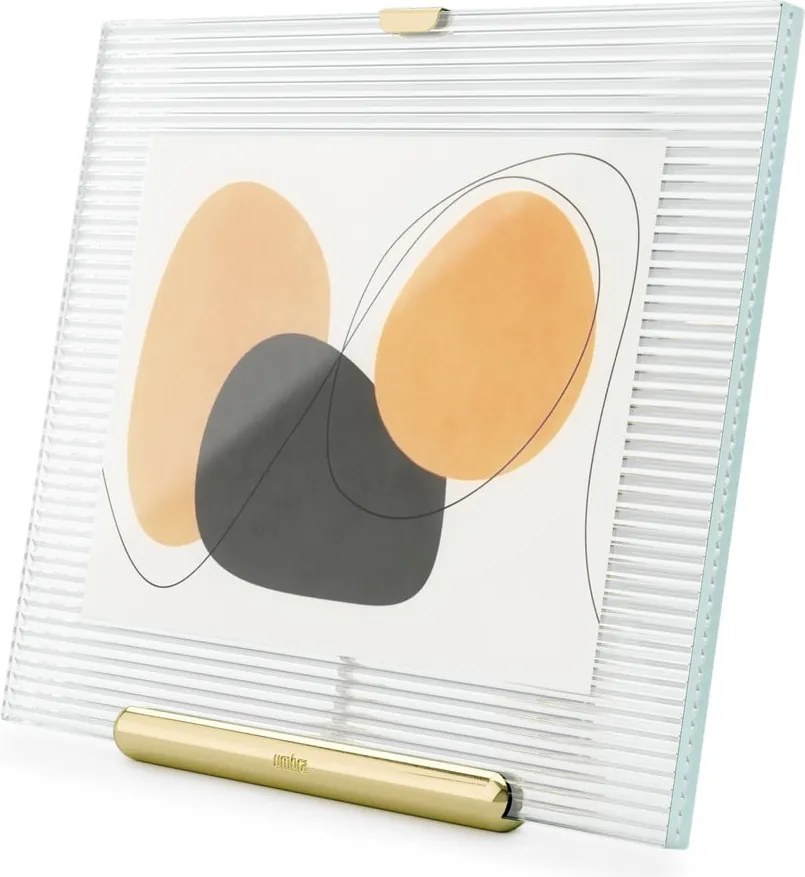 Aranyszínű üveg álló képkeret 19x23 cm Flute – Umbra