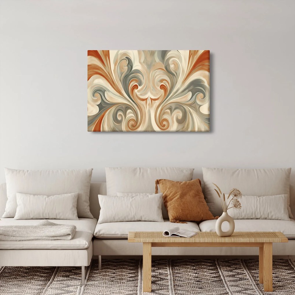 Kép - Örvények földszínekkel (90x60 cm)