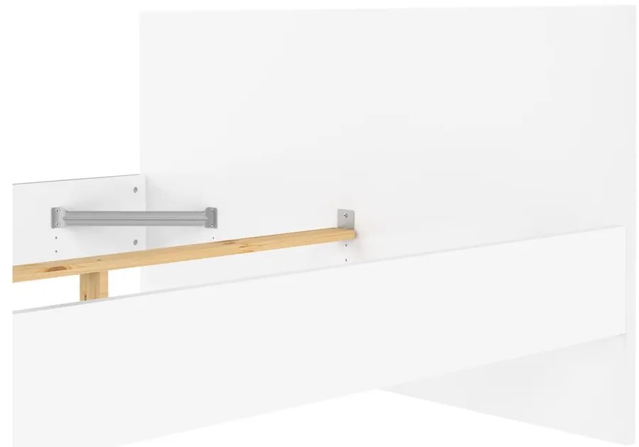 Fehér franciaágy 140x190 cm Naia – Tvilum