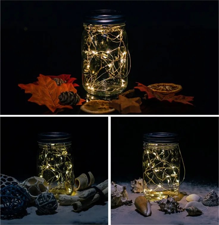 VOLTRONIC Napelemes világítás lámpa 4 db 20 LED