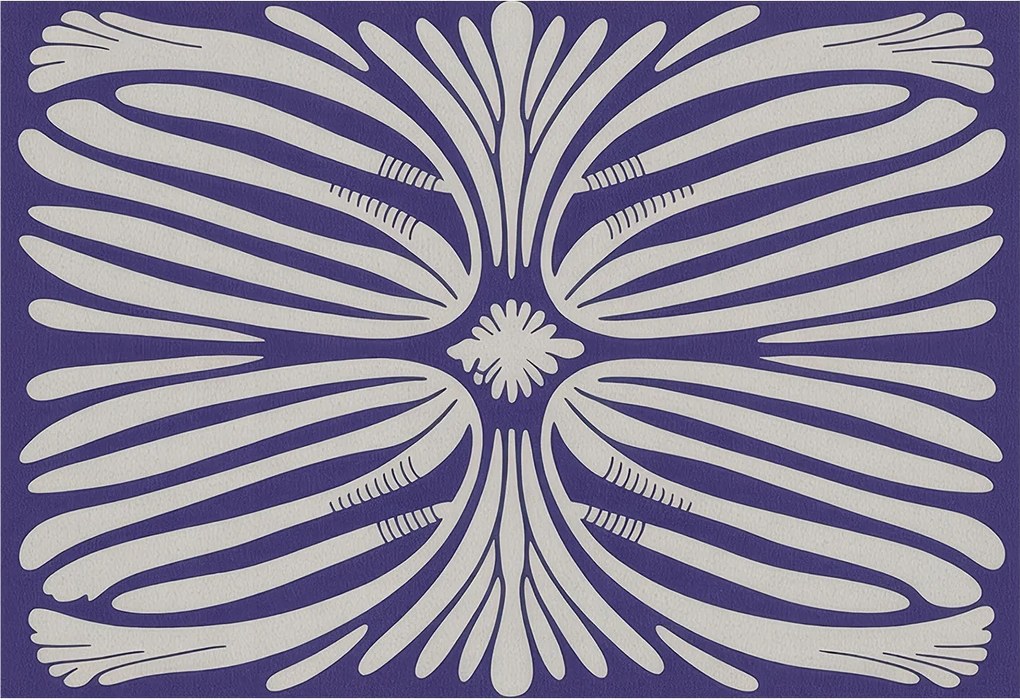 Fotótapéta Flizelin Dekoratív Hálószoba Virágos szimmetria 152x104