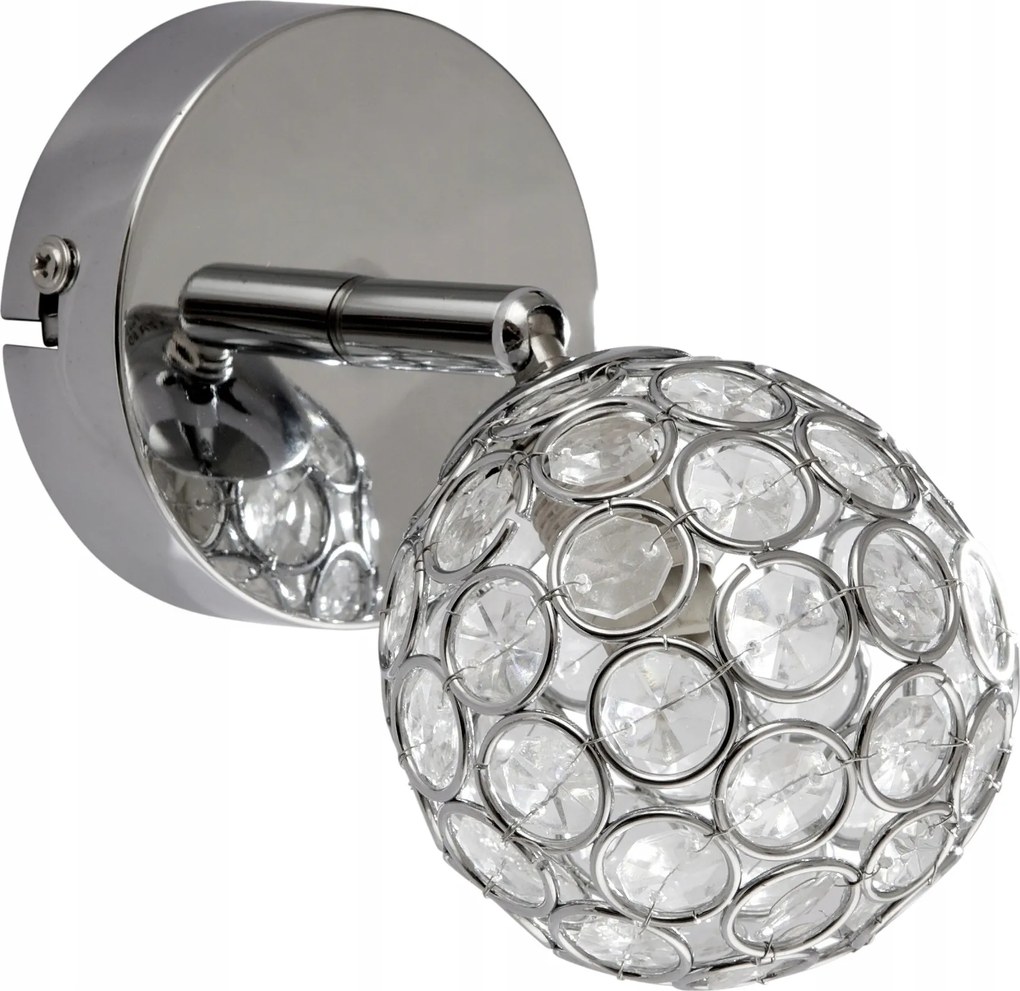 Fali lámpa Candellux átlátszó, ezüst G9 40 W