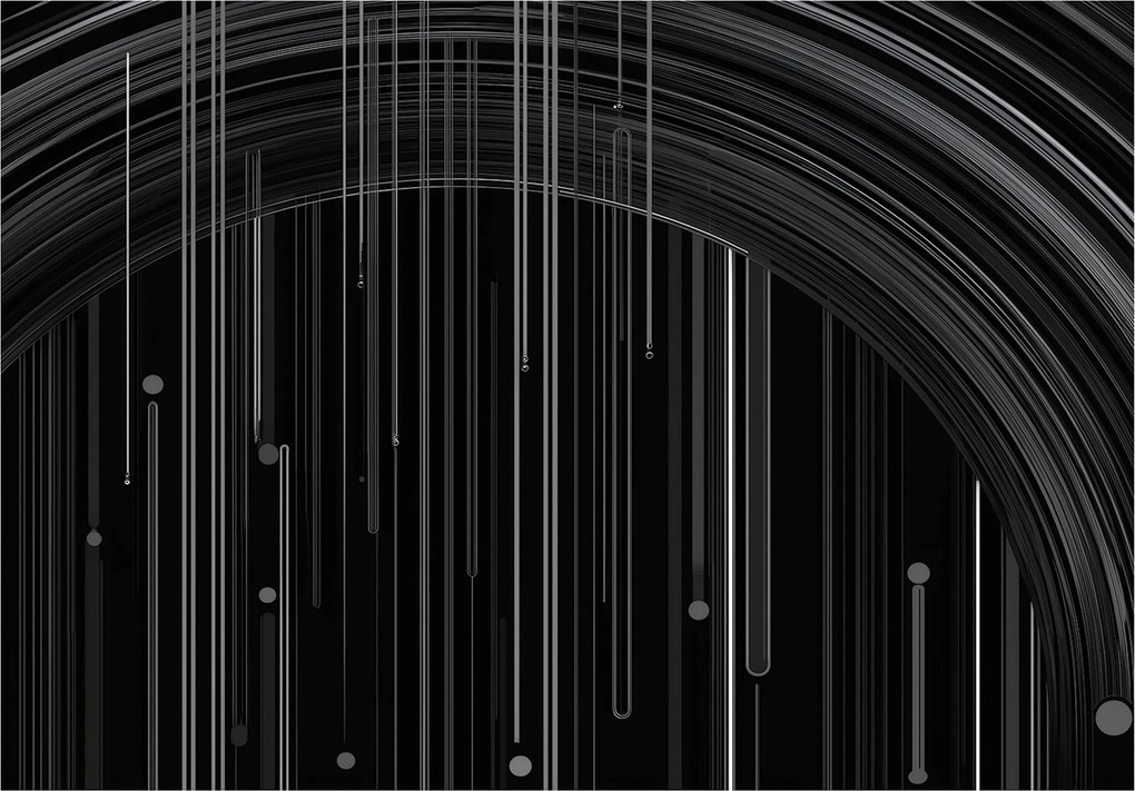 Fotótapéta Absztrakt Fekete Fehér Hálószoba Nappali Tapéta Flizelina 150x105