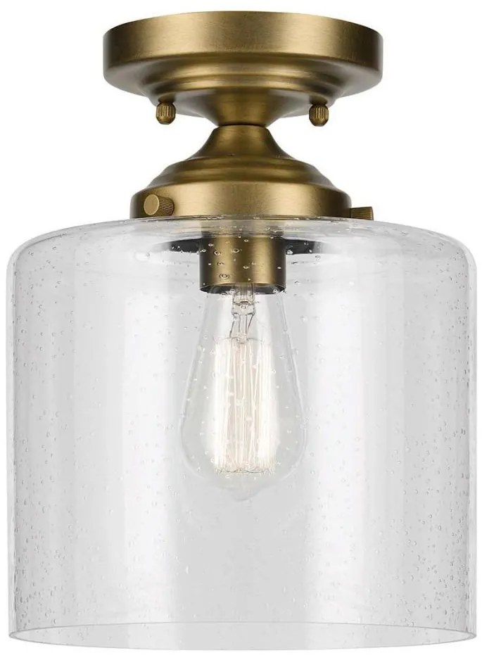 Kichler KL-WINSLOW-SF-NBR-Mennyezeti lámpa WINSLOW 1xE27/60W/230V átm. 21,6cm réz