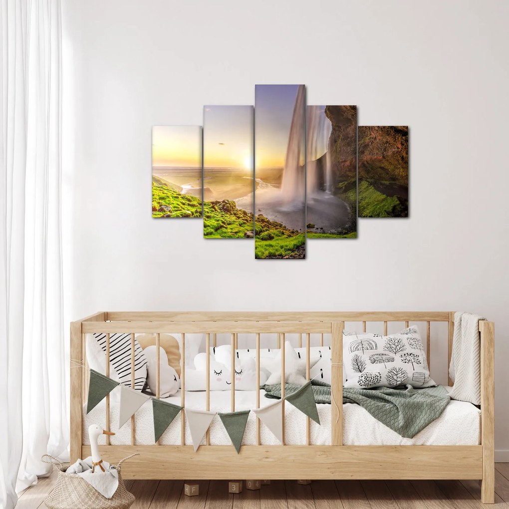 Kép - Seljalandsfoss a barlang mögül (150x105 cm)