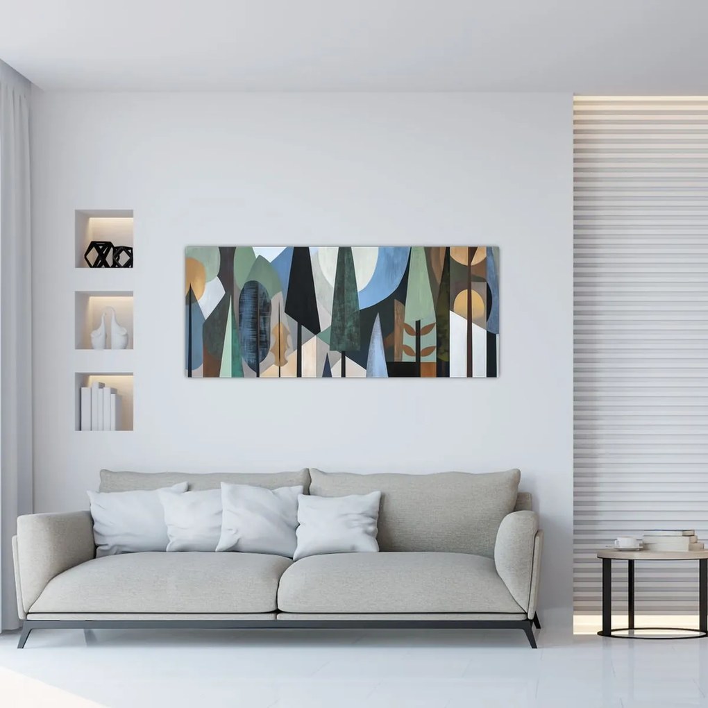 Kép - Természetes geometriai absztrakció II. (120x50 cm)