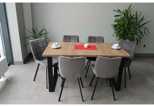 COLIN kihúzható étkezőasztal, tölgy