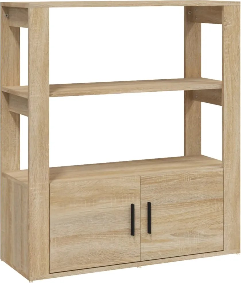 vidaXL sonoma tölgy színű szerelt fa tálalóasztal 80 x 30 x 90 cm