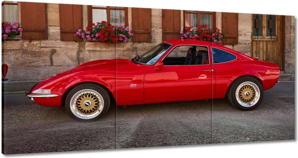 Vászonkép 180x90 Piros sport kupé