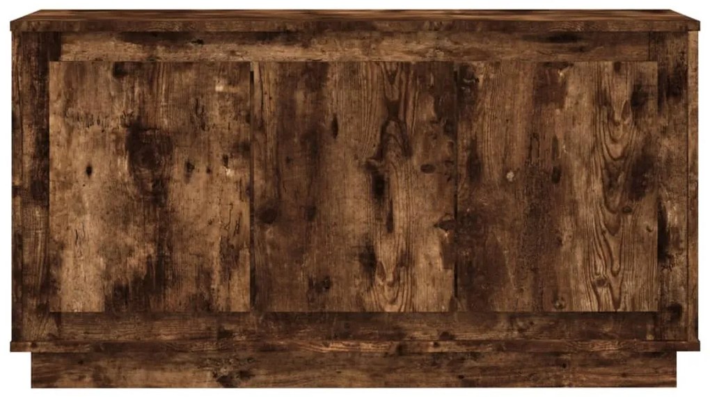 füstös tölgy színű szerelt fa tálalószekrény 102x35x55 cm