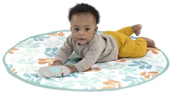 Ingenuity - Gyermek játékszőnyeg fatrapézzal NAP VALLEY