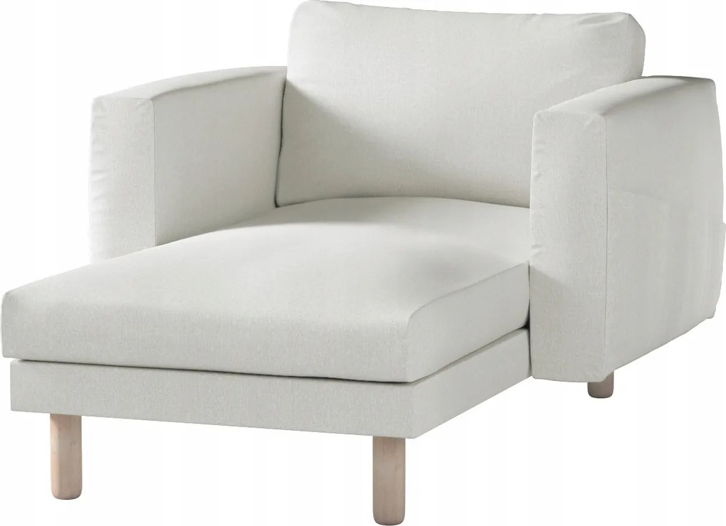 Dekoria Norsborg sezlonhuzat Ikea karfával, fehér