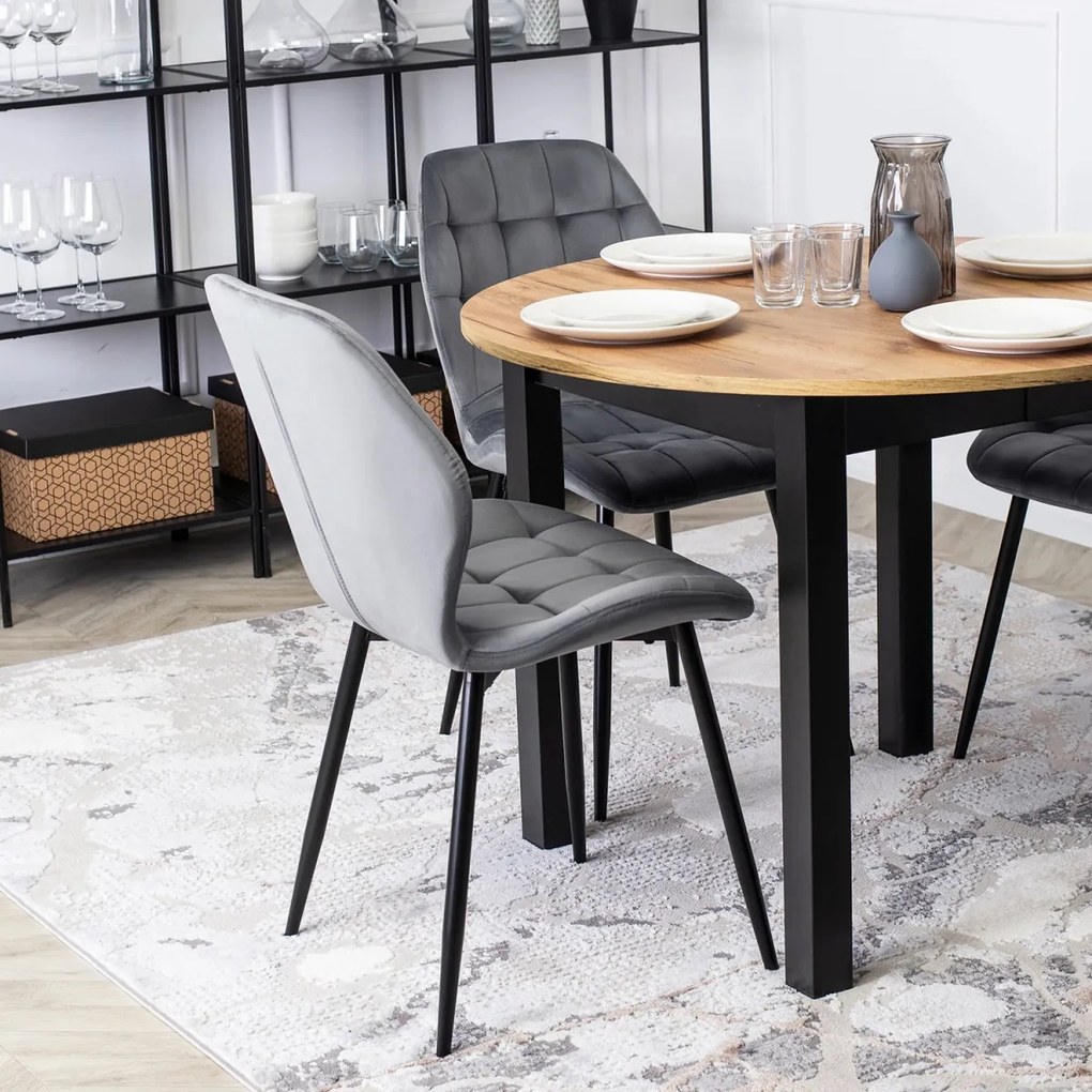 Szürke Bársony Étkezőszék. LUCKY