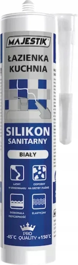 Egészségügyi Szilikon Fehér Ecetes Gombaölő Tubusban 280ML Rugalmas