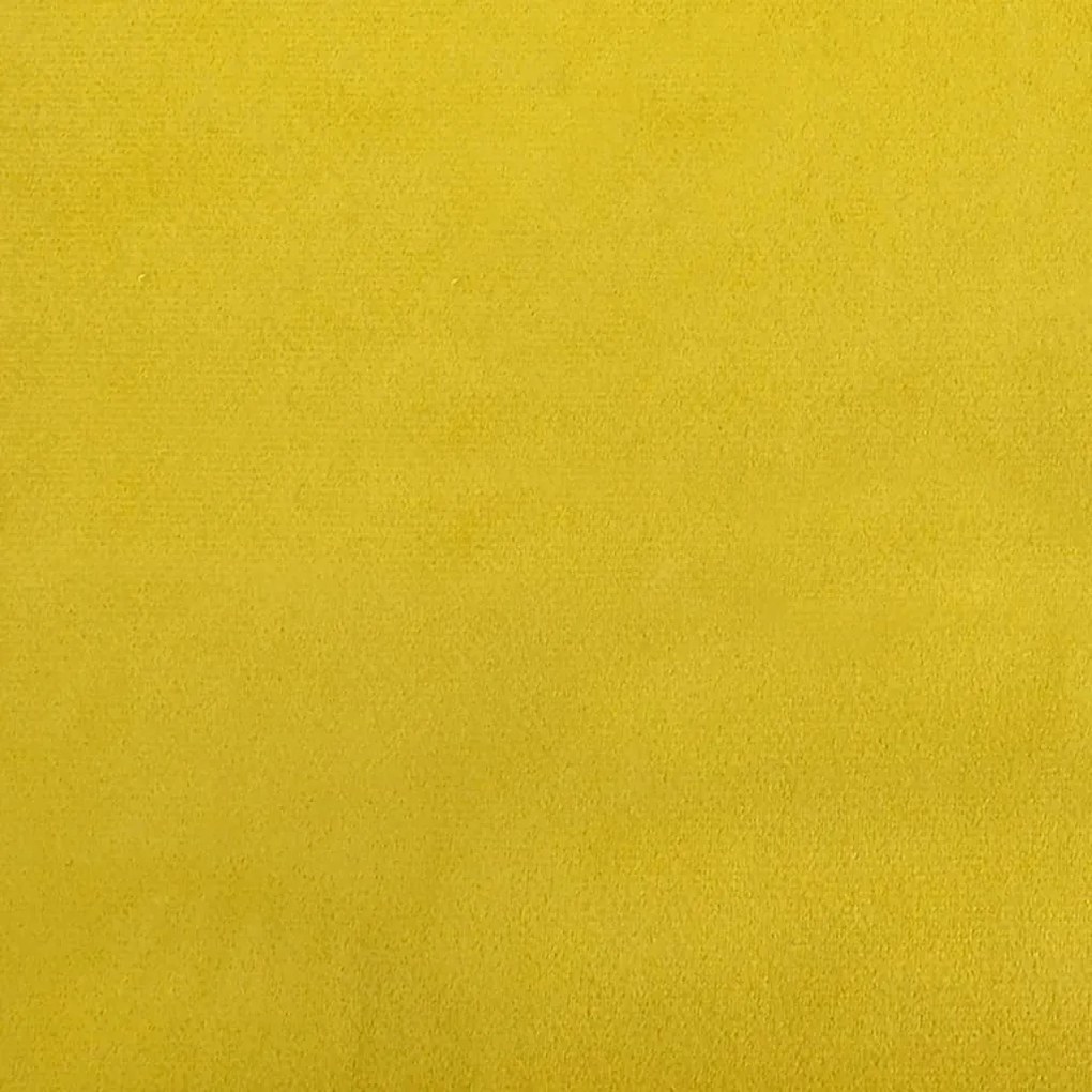 sárga bársony kanapéágy 100 x 200 cm