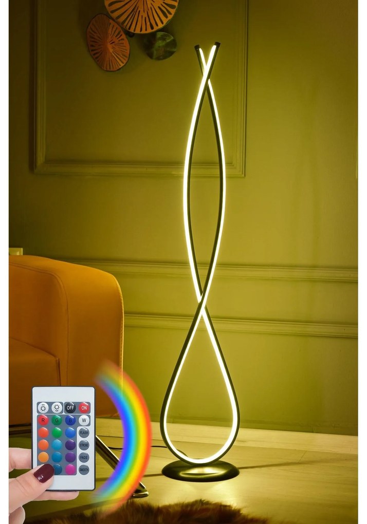Állólámpa, Infinity Fekete - Multicolor
