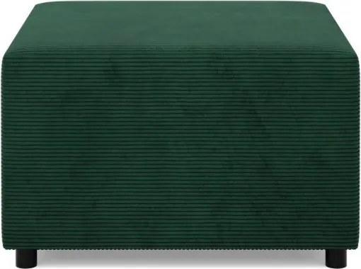 Zeus puff, kordbársony, 70x70, zöld