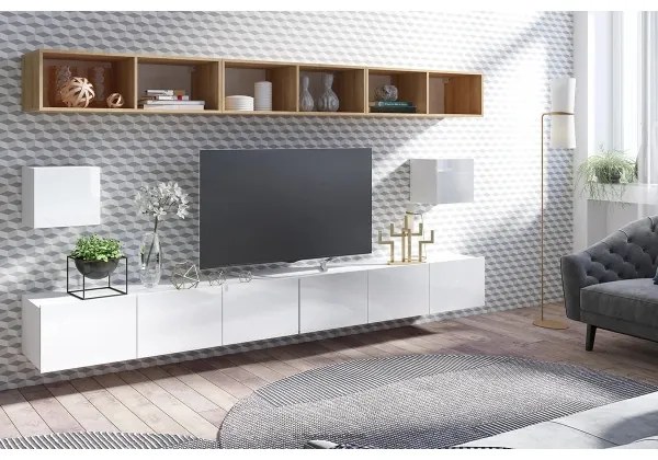 Faliszekrény PAVO 34x34 cm fényes fehér