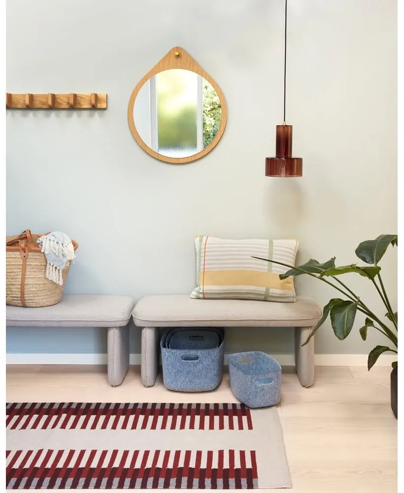 Barna dimmelhető függőlámpa üveg búrával ø 20 cm Ripple – Hübsch