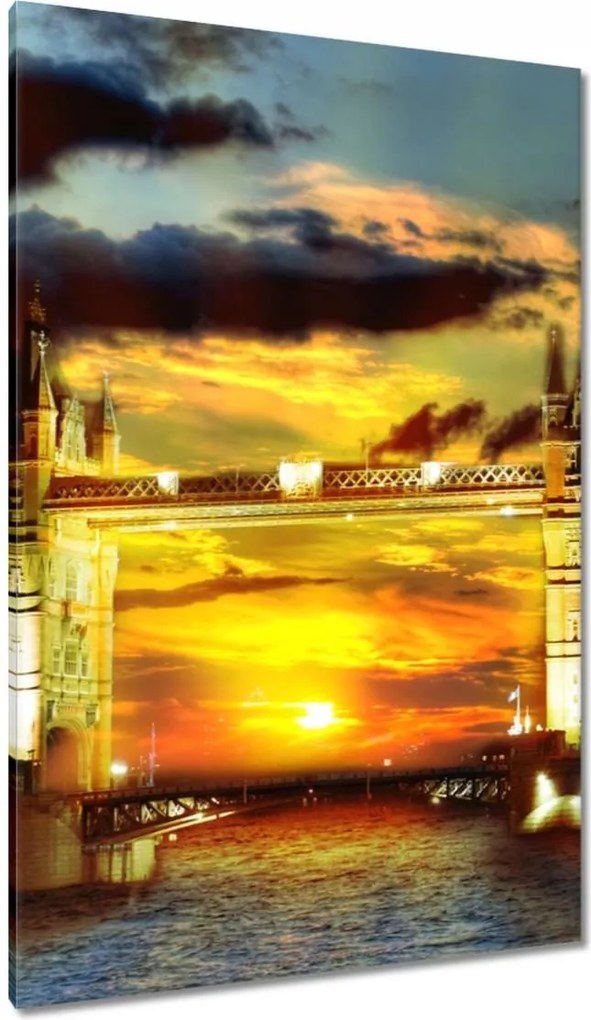 Vászonkép 80x120 Tower Bridge London Anglia Naplemente