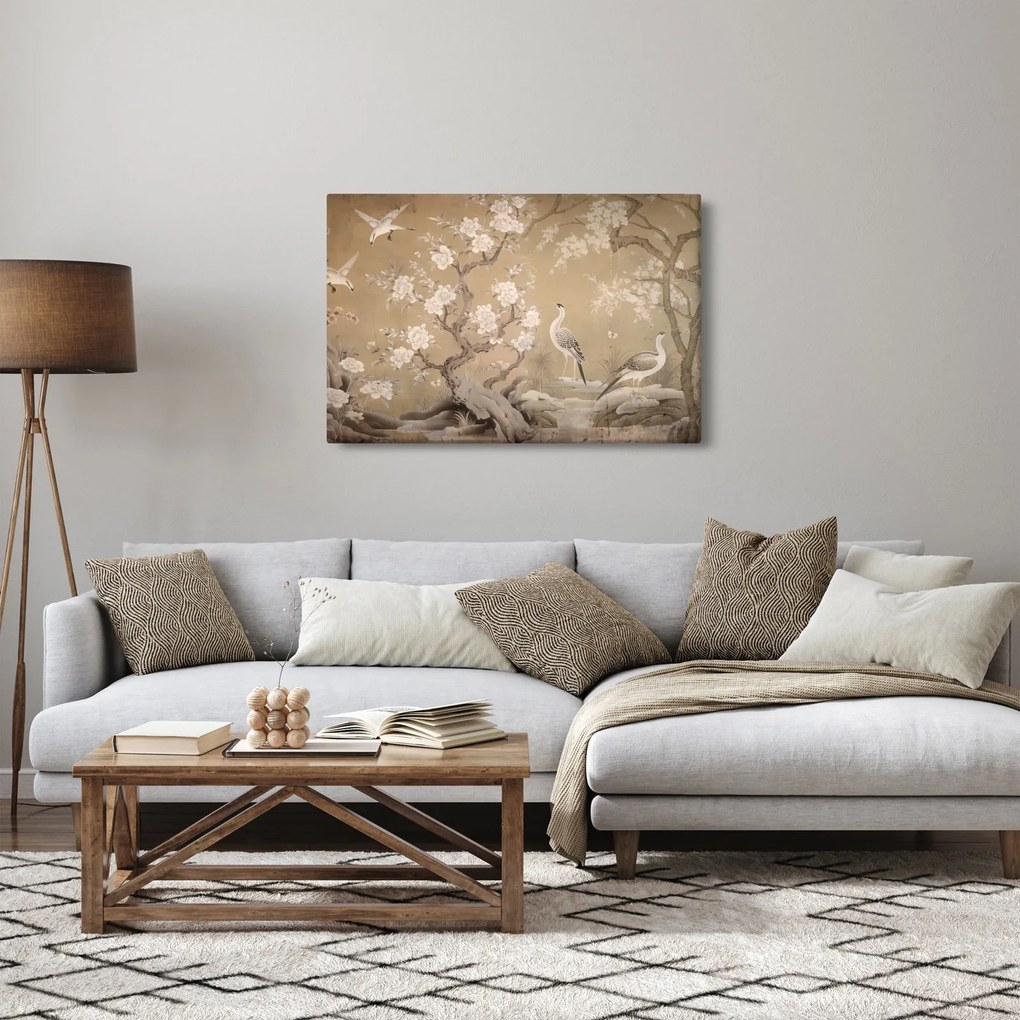 Kép - Rajzfilm japán táj (90x60 cm)