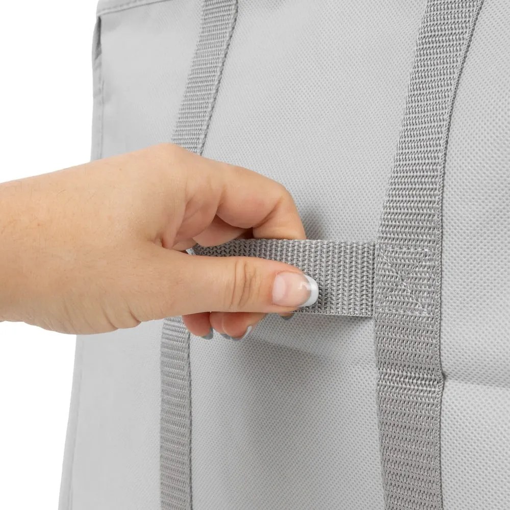 Vákuumos-megerősített textil ruhatároló doboz 56x42x33 cm Granit – Compactor