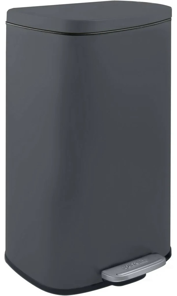 Spirella Pedálový odpadkový koš soft-close Akira30 l, matt grey, 30 l