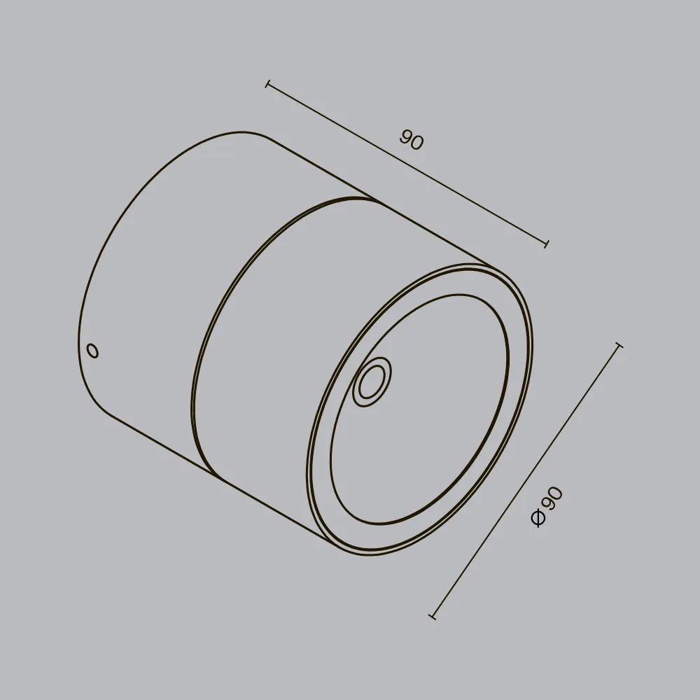 MAYTONI O310CL-L7W3K Modern Kültéri Mennyezeti Lámpa Fehér LED IP54
