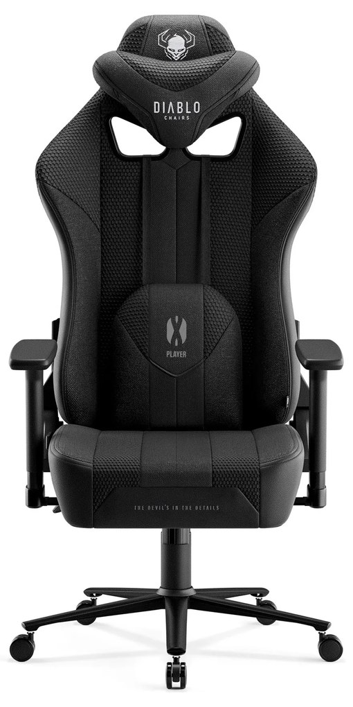 Diablo X-Player 2.0 szövet gamer szék Átlagos méret: fekete