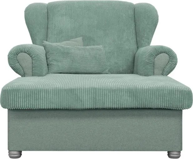 Mentazöld kordbársony fotel Lord – Ropez