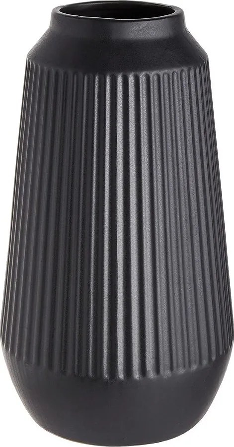 FINJA kerámia váza, fekete 31,5cm