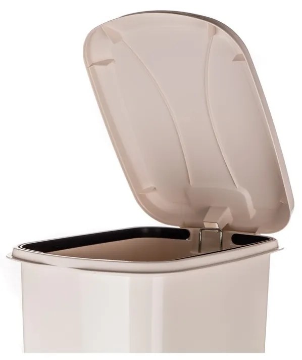 Banquet STEP pedálos szemeteskosár 40 l, krémszínű, 40 l