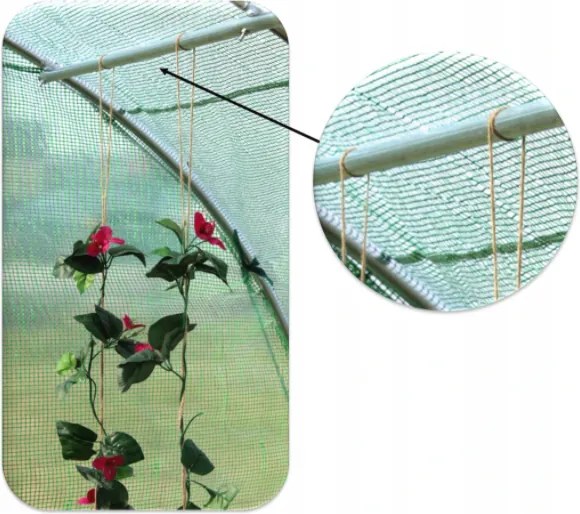 Kerti fóliasátor FEHÉR 2x4m UV szűrővel STANDARD