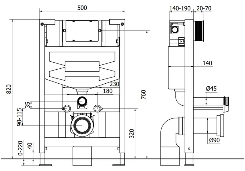 Mexen Fenix XS-F, süllyesztett modul és Rico falra szerelhető WC, lassan eső üléssel, világosszürke matt, 68030724061