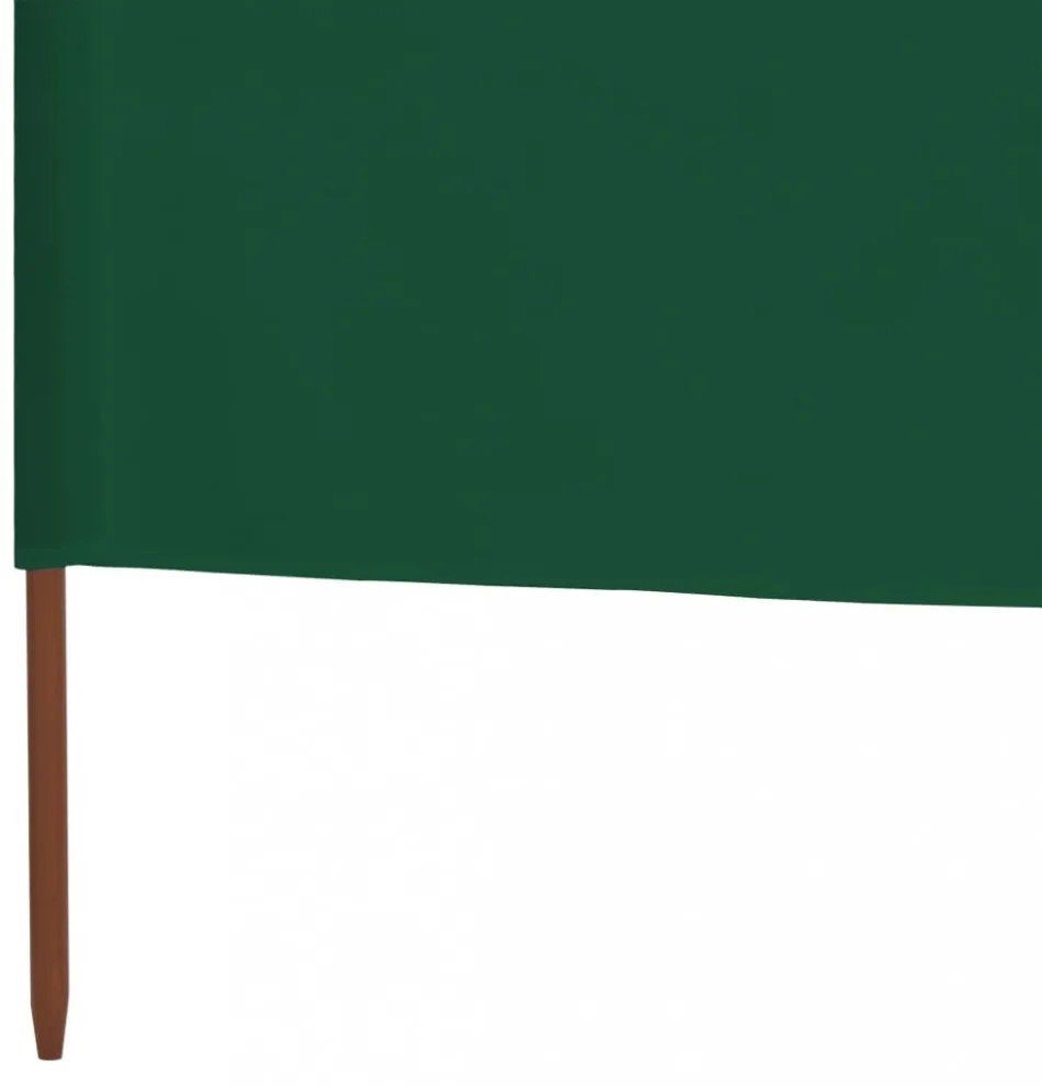 zöld szövet 3-paneles szélellenző 400 x 120 cm