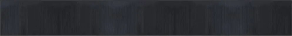 vidaXL négyszögletű fekete bambusz szőnyeg 60 x 500 cm