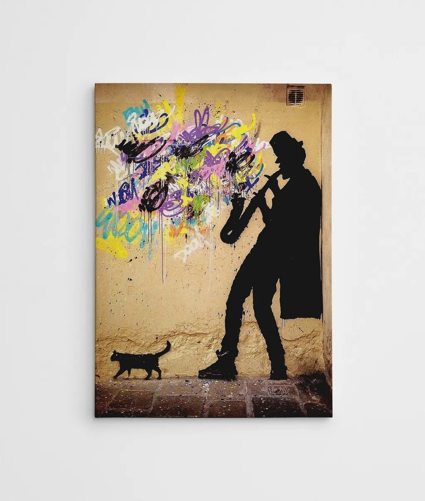 WY40 Banksy vászonkép, 50 x 70 cm