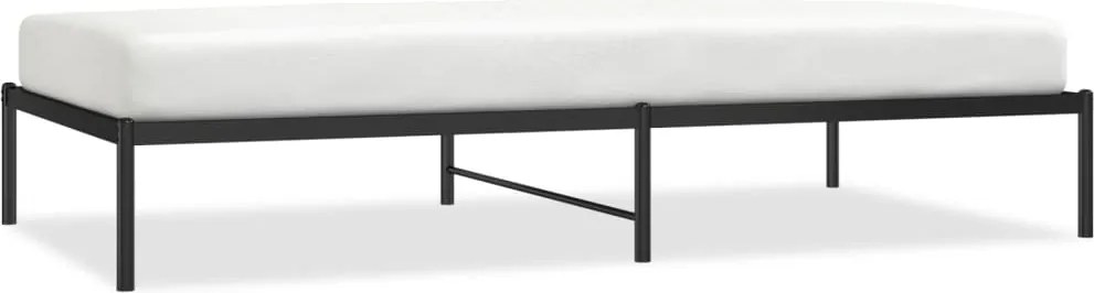 vidaXL fekete fém ágykeret 107 x 203 cm