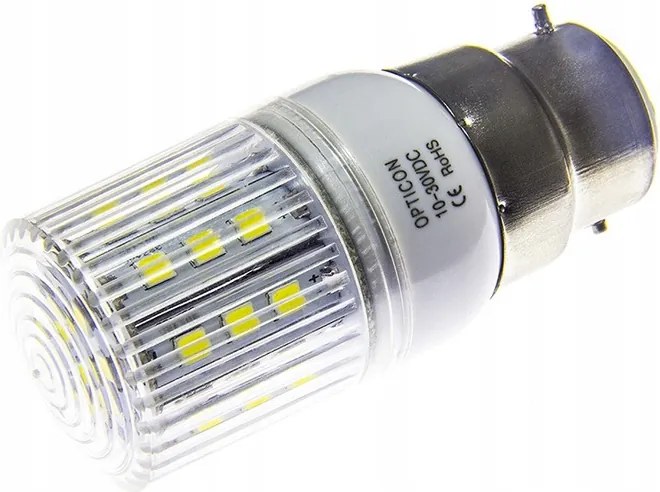 Led izzó B22 12V 24V DC 4W Kisfeszültségű Szín Fehér Meleg 3000K