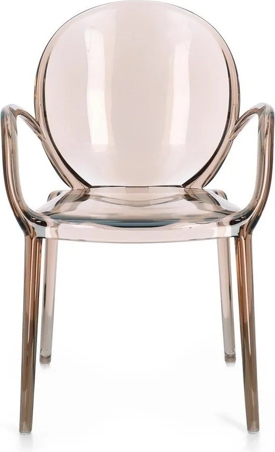 Világosbarna műanyag kerti szék Camilla – Bizzotto