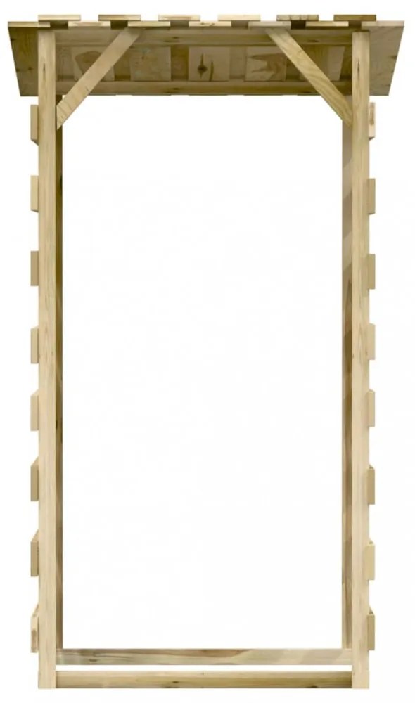2 db impregnált fenyőfa pergola tetővel 100 x 90 x 200 cm