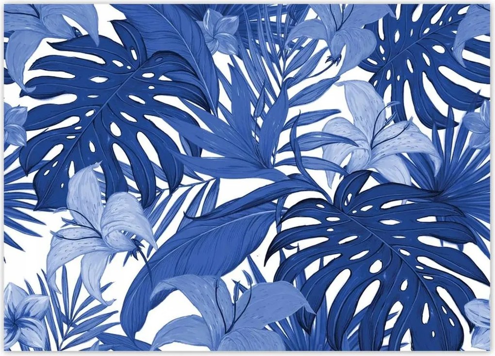 Poszterek 70x50 Classic Blue Monstera