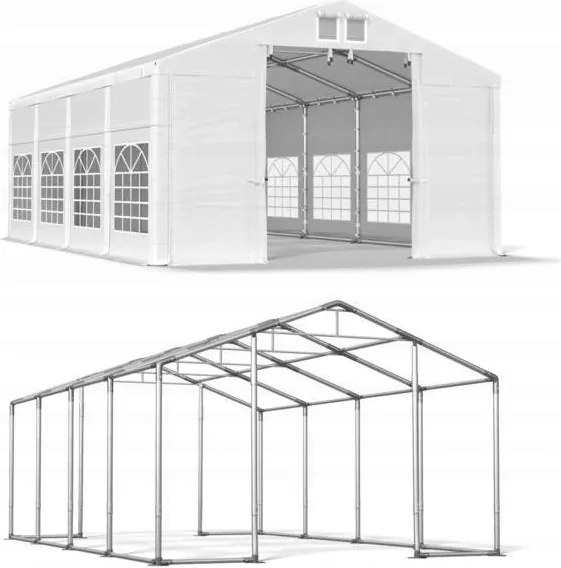 Garázs sátor 4x8m [3m] Acél Das 560 W