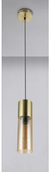 GLOBO 21000HM - Csillár zsinóron ANNIKA 1xE27/25W/230V átm. 10,5 cm réz