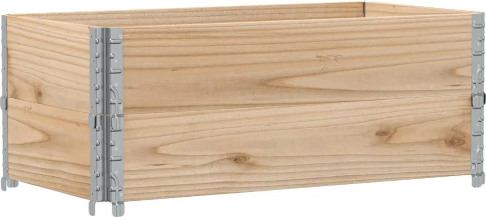 vidaXL 2 db tömör fenyőfa raklapmagasító 100 x 50 cm