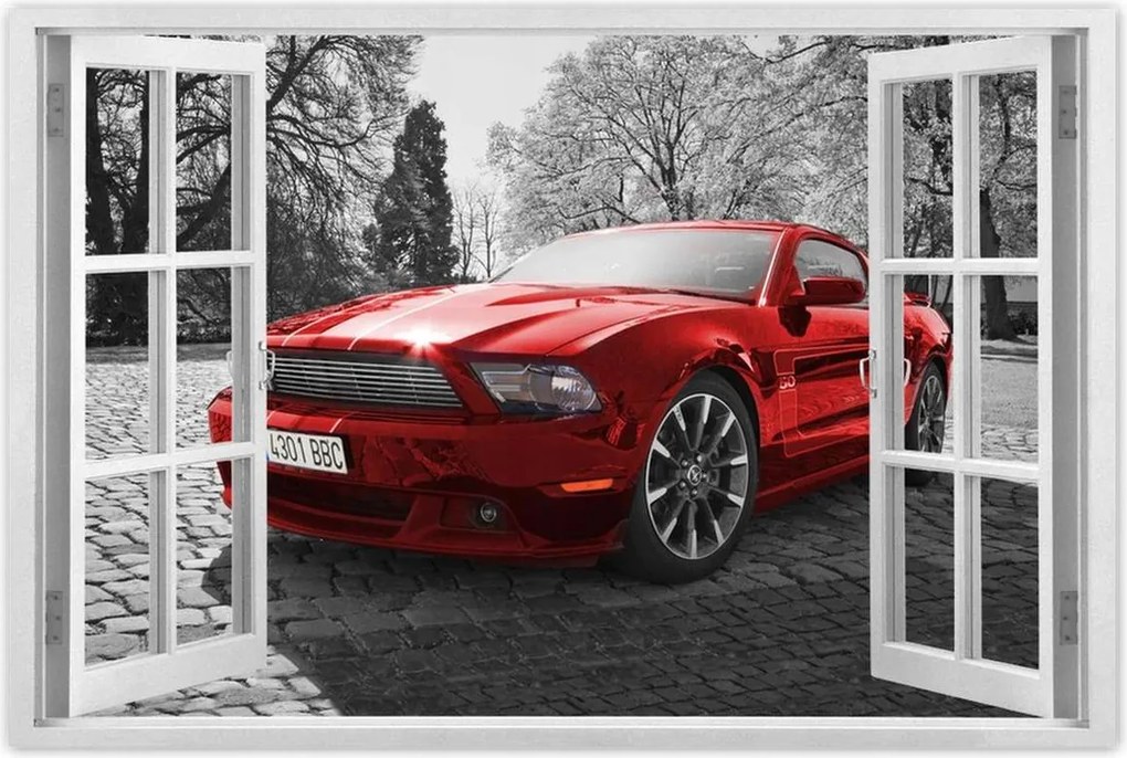 Poszterek 60x40 Piros Mustang