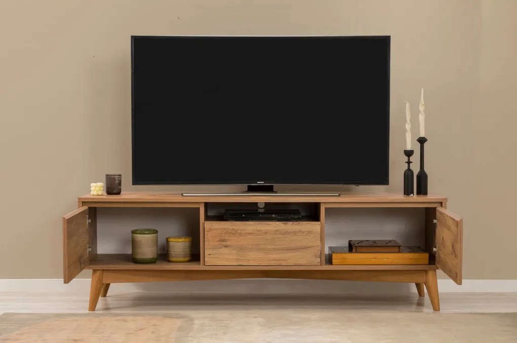 Vina TV-állvány, atlanti fenyő, 170 cm