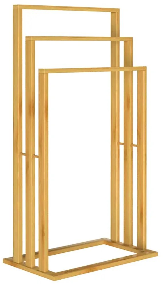 Casaria® Bambusz törölközőtartó 40x24x82 cm