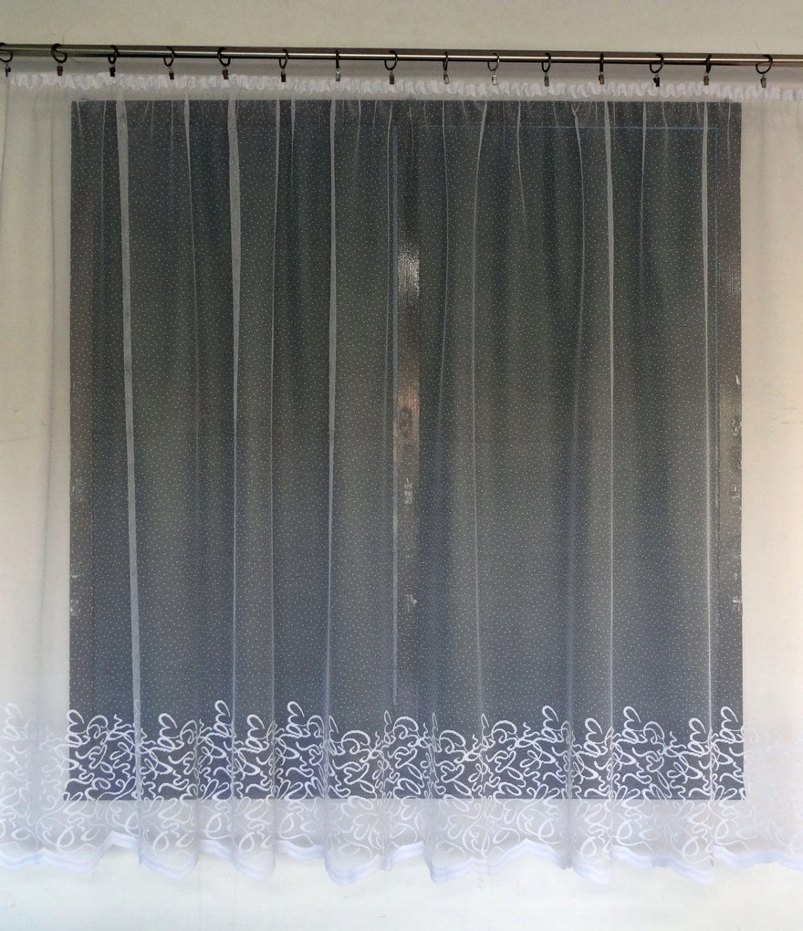 Mg Függöny 4386 Fehér 280x160 kész szalaggal